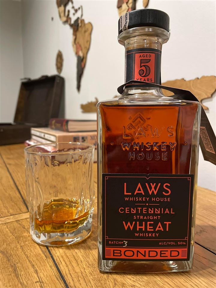 Laws Bonded Centennial Straight Wheat Whiskey