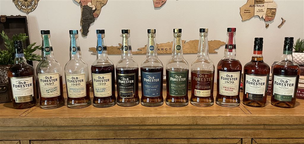 All Old Forester Whiskeys