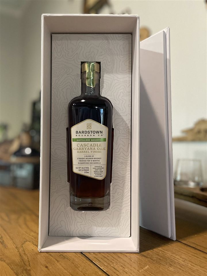 Bardstown Bourbon Co. Cascadia Garryana Oak Barrel Finish Packaging