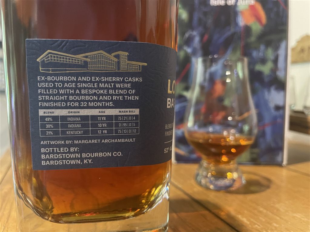 Bardstown Bourbon Lochs of Jura Barrel Finish Review - Label Detail