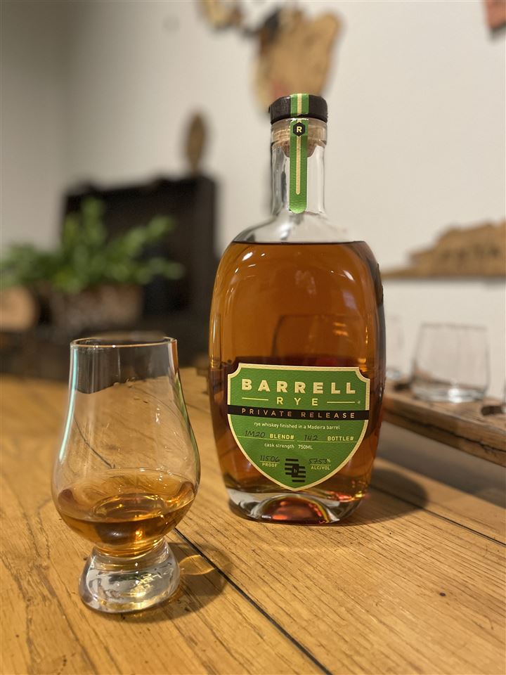 Review of Barrell Rye Private Release 1M20 Finished in a Madeira Barrel
