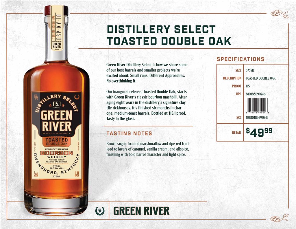 Green River Toasted Double Oak Retail Sell Sheet