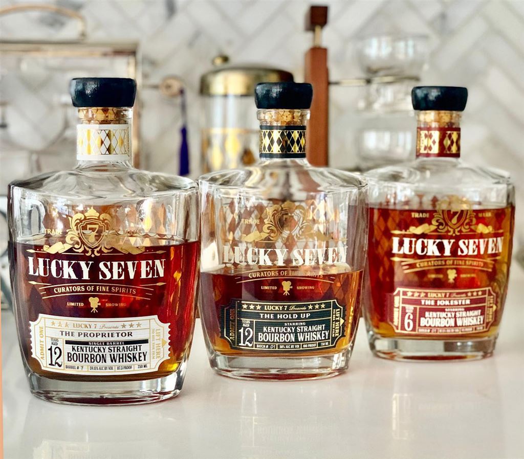 Lucky Seven Bourbon Bottles