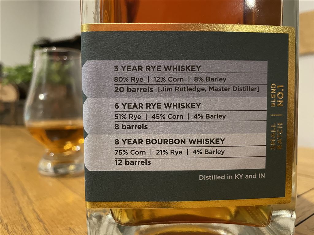 Mash Bill of Art of Alchemy Blended Straight Whiskies Blend No. 1