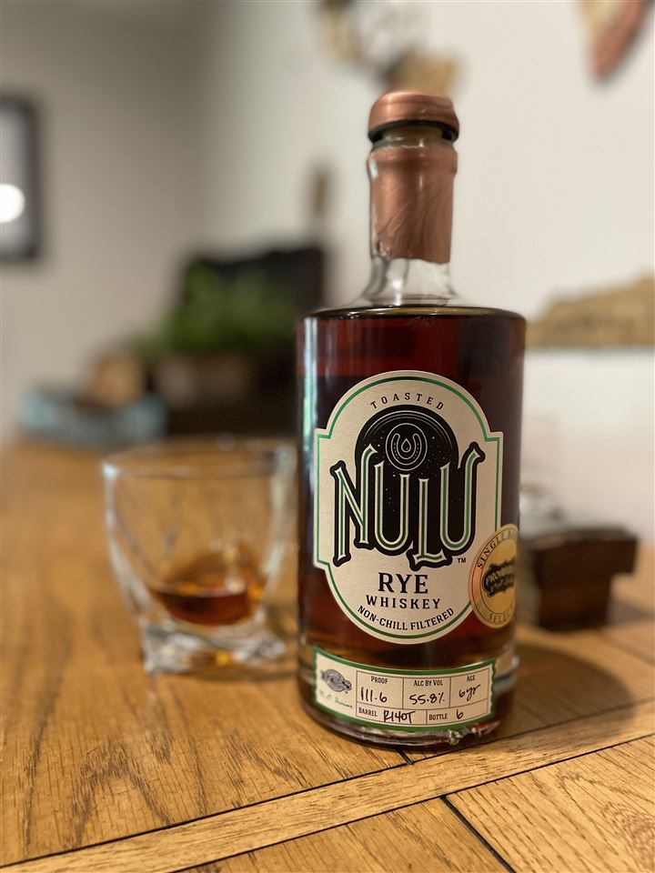 NULU Toasted Rye Whiskey 6 Year