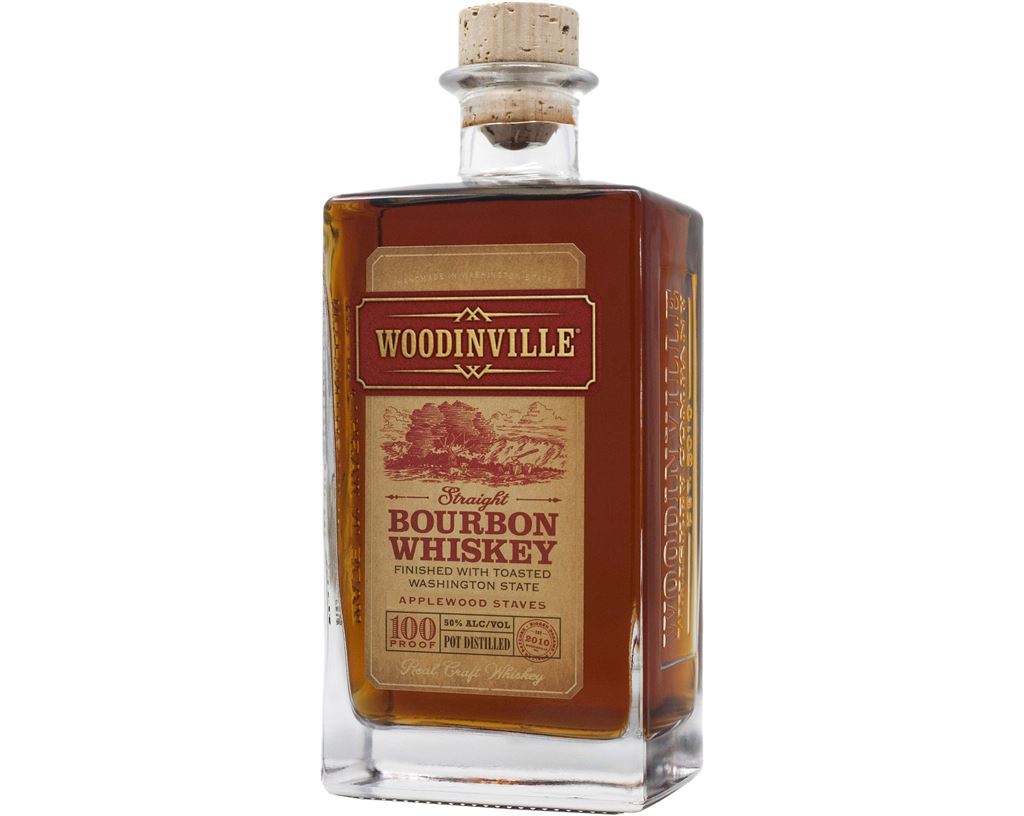 Woodinville Straight Bourbon Whiskey Finished with Toasted Applewood Staves