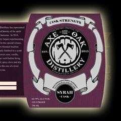 Axe and the Oak Syrah Cask Bourbon Photo